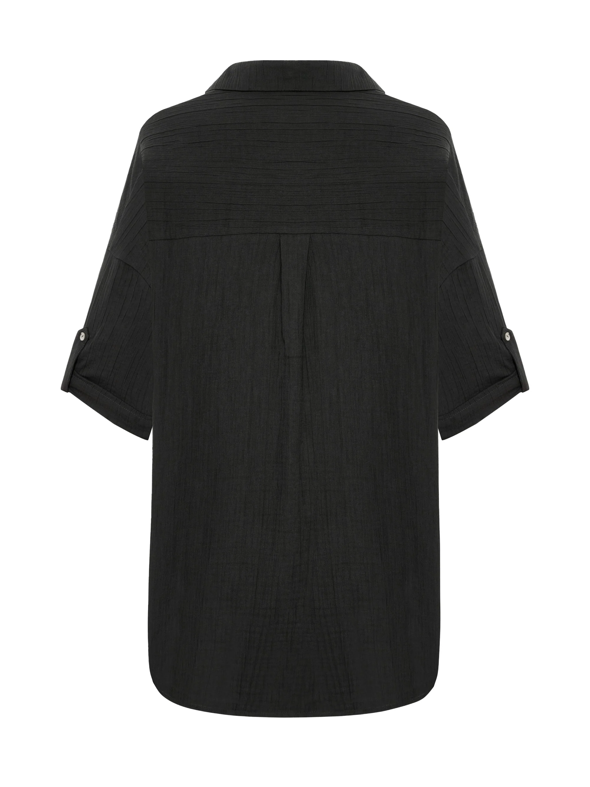 Kaya Oversized Shirt Dress - Charcoal - Image 9