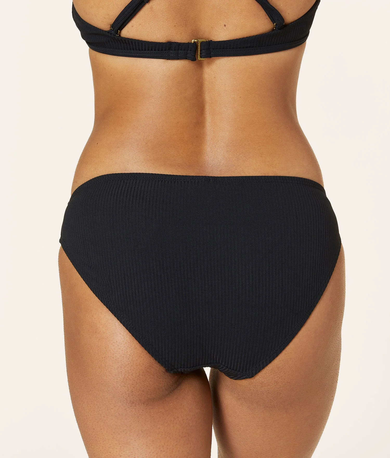 The Classic Bikini Bottom - Ribbed - Black - Image 2