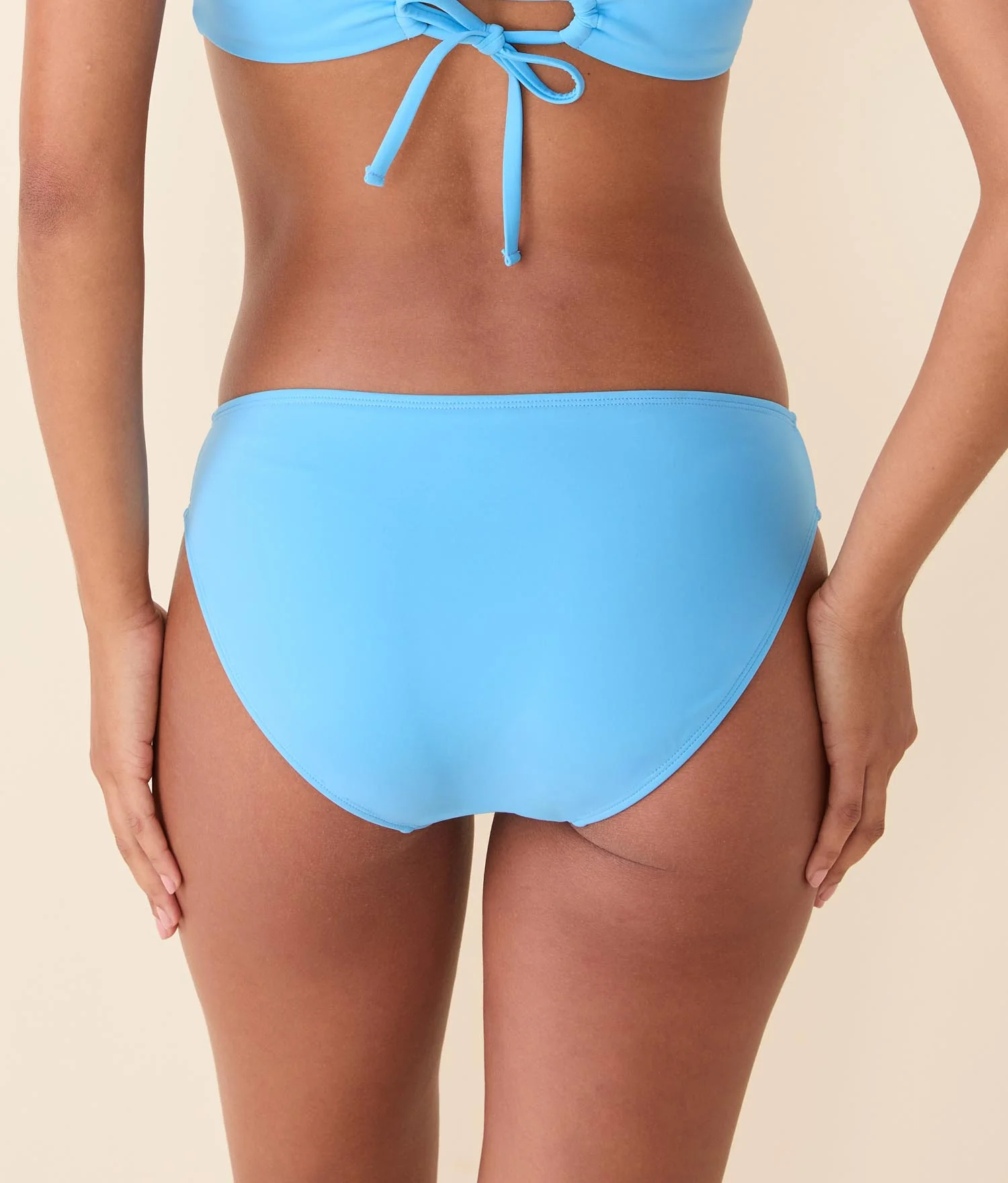 The Classic Bikini Bottom - Eco Nylon - Celeste - Image 2